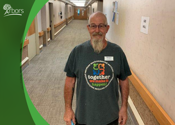 It’s Team Member Tuesday! ✨ Arbors at Streetsboro introduces Greg Mauser, Floor Technician.