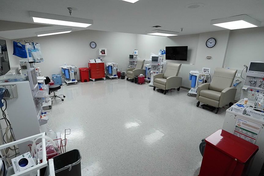 Hemodialysis machine and equipment in hemodialysis facility- Arbors at Streetsboro