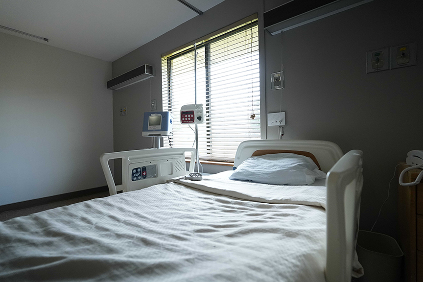 Hospital bed in ventilator care- Arbors at Streetsboro